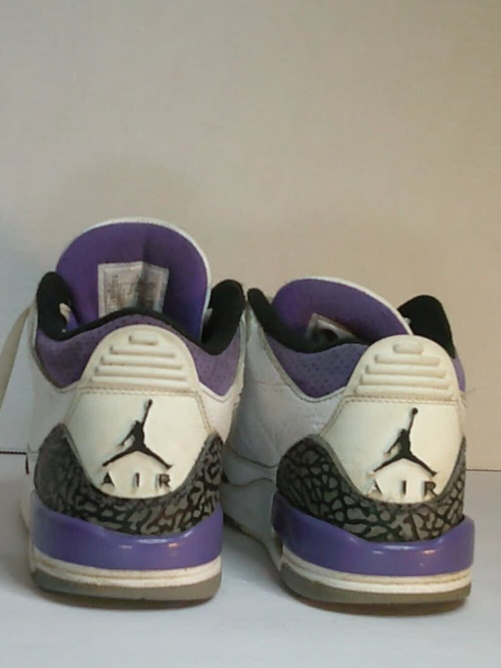 Air Jordan 3 Retro 5Y Dark Iris white purple - Picture 4 of 6